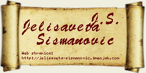 Jelisaveta Šišmanović vizit kartica